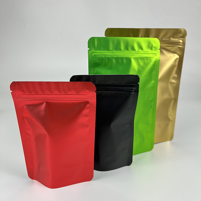 بسته بندی چای فویل آلومینیومی کیسه های زیپ قابل آب بندی مجدد درجه مواد غذایی
