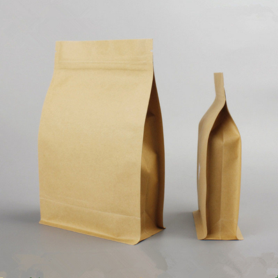 آجیل قهوه اسنک کیسه های بسته بندی زیپ کاغذ کرافت فویل قابل آب بندی داخل ضد روغن