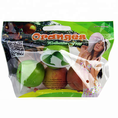 BOPP / CPP Fresh Plastic Vegetable Packaging Bag With Vent Holes