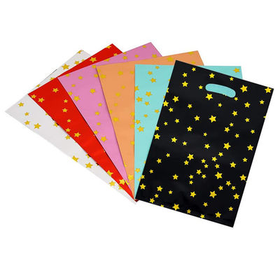 Sparkling Stars W24 X H30.5cm کیسه های هدیه پلاستیکی مهمانی دسته دار