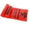 کیسه های زباله بالینی LLDPE قرمز ، کیسه های دفع مواد زائد پزشکی 30 * 36 &quot;