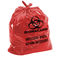 کیسه های زباله بالینی LLDPE قرمز ، کیسه های دفع مواد زائد پزشکی 30 * 36 &quot;