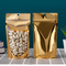 کیسه زیپلاک فویل آلومینیومی پلاستیکی با اسلات یورو طلایی متالیک مایلار