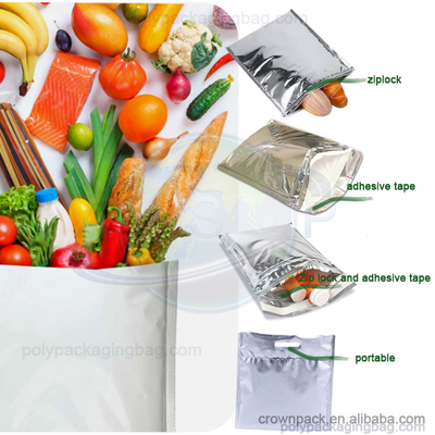 پاکت ضد آب پاکت خنک کننده کاویار بسته بندی برای حمل و نقل، کیسه ای عایق بندی شده از ورق
